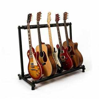 Olakula 5-Slot Multi Guitar Rack-Universal Guitar Floor Stand with Anti-Slip and Scratch Resistant Pads.