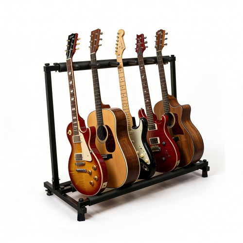 Olakula 5-Slot Multi Guitar Rack-Universal Guitar Floor Stand with Anti-Slip and Scratch Resistant Pads.