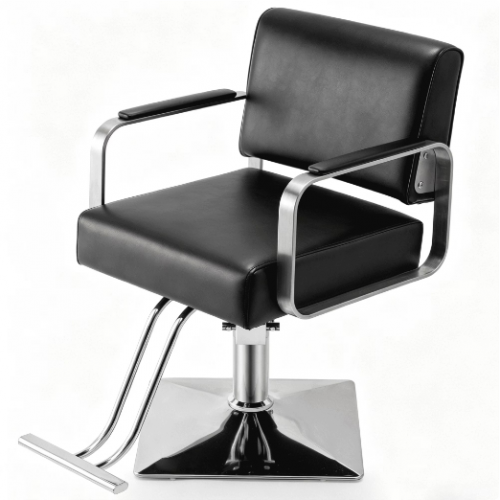 Olakula 360 Swivel Barber Chair Carbon Steel Base Hydraulic Salon Chair.