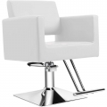 Olakula Barber Chair Salon Chair – Ultra-Comfort Foam Cushion Hair Cutting Chair for Barbershop, Hair Salon & Styling Studio(White)