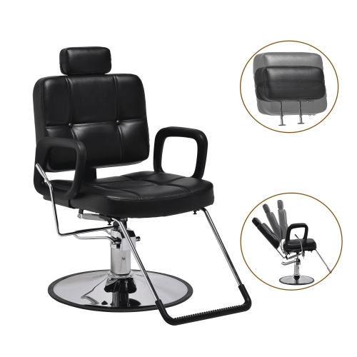 Hydraulic Reclining Barber Chair Hair Salon Seating Hair Washing & Beauty Salon Equipment