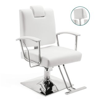 Hairstylist Reclining Salon Chair - Adjustable Backrest, Adjustable Headrest, Easy-to-Clean Professional Comfort Chair