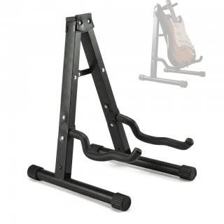 Olakula Universal Foldable Guitar Stand - Non-Slip, Universal Holder for Acoustic, Electric, Bass & Ukulele.